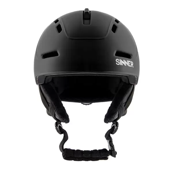 Sinner Silverton Matte Black Helmet, Size: L